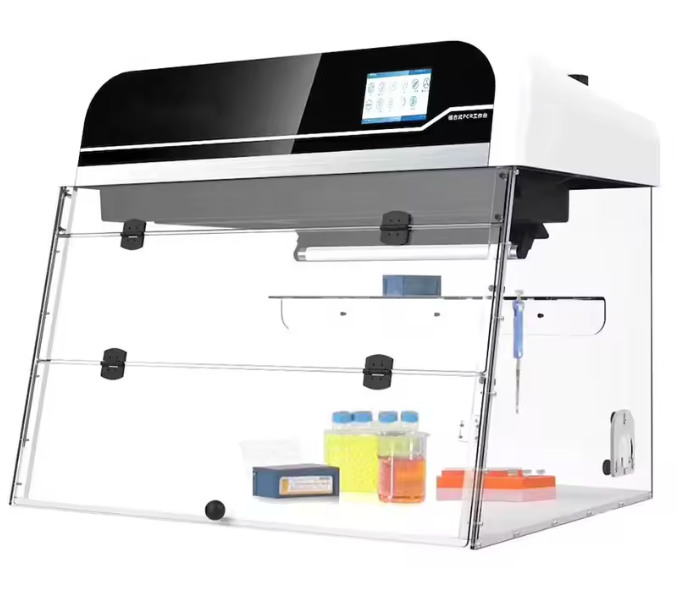 PCR Workstation Laminar Flow Cabinet HEPA Class 100